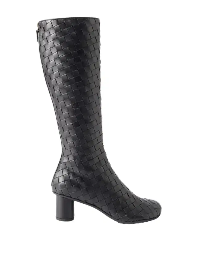 Atomic Intrecciato Leather Knee Boots