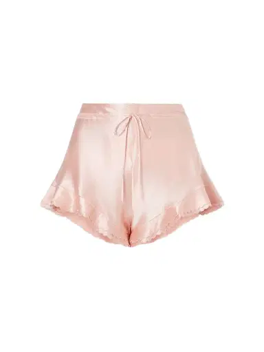 Saint Laurent Scalloped Silk-satin Shorts | Thumbnail 1 Saint Laurent Scalloped Silk-satin Shorts | Thumbnail 1
