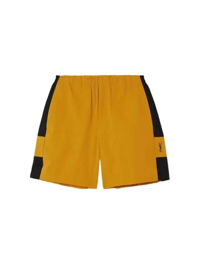 Embroidered Two-tone Cotton-twill Shorts