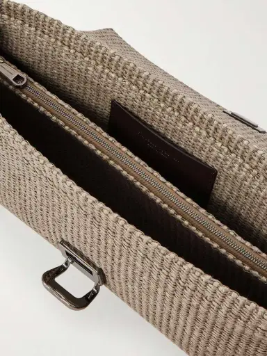 Brunello Cucinelli Puffy Raffia Clutch | Thumbnail 6 Brunello Cucinelli Puffy Raffia Clutch | Thumbnail 6