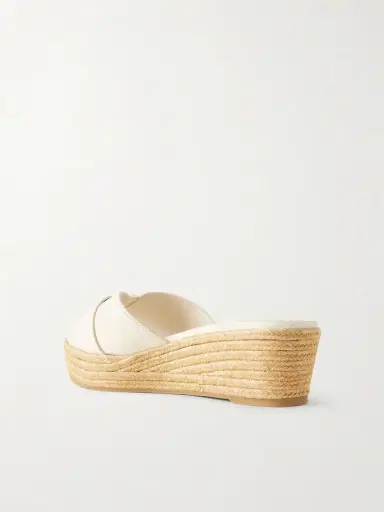 Jimmy Choo Leda Logo-embellished Leather Platform Espadrilles | Thumbnail 3 Jimmy Choo Leda Logo-embellished Leather Platform Espadrilles | Thumbnail 3