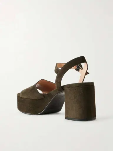 Gianvito Rossi Carol 35 Suede Platform Sandals | Thumbnail 3 Gianvito Rossi Carol 35 Suede Platform Sandals | Thumbnail 3