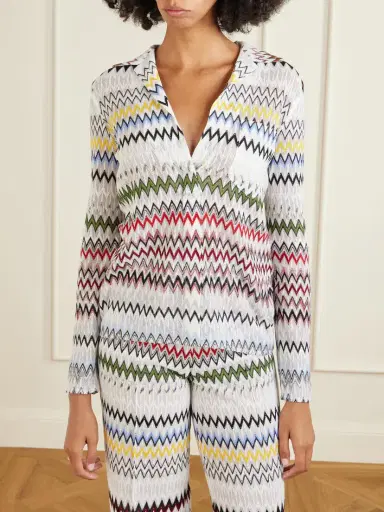 Missoni Striped Crochet-knit Blouse | Thumbnail 3 Missoni Striped Crochet-knit Blouse | Thumbnail 3