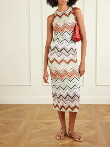 Missoni Striped Crochet-knit Midi Dress | Thumbnail 2 Missoni Striped Crochet-knit Midi Dress | Thumbnail 2