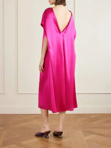 Dries Van Noten Silk-satin Midi Dress | Thumbnail 3