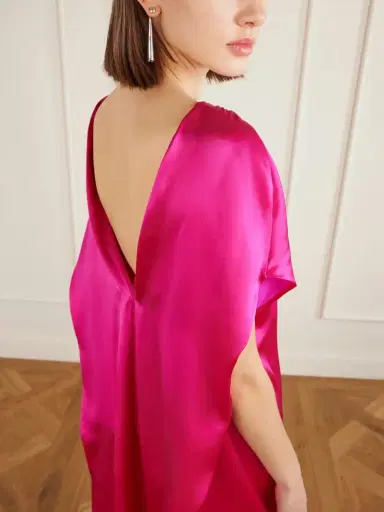 Dries Van Noten Silk-satin Midi Dress | Thumbnail 4