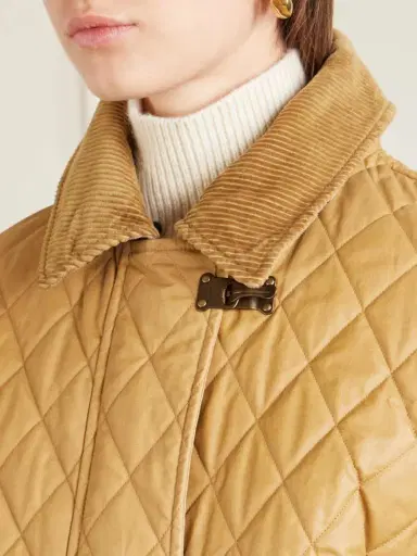 Burberry Cropped Shearling-trimmed Coated-cotton Jacket | Thumbnail 6 Burberry Cropped Shearling-trimmed Coated-cotton Jacket | Thumbnail 6