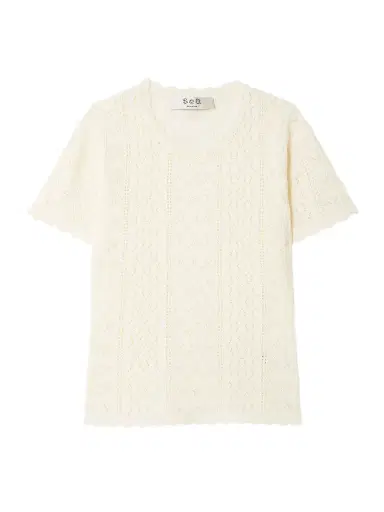 Sea Georgia Pointelle-knit Top | Thumbnail 1 Sea Georgia Pointelle-knit Top | Thumbnail 1