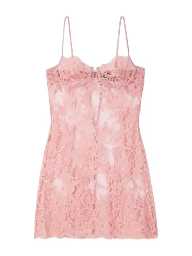 Camille Silk Satin-trimmed Organic Cotton-blend Lace Chemise