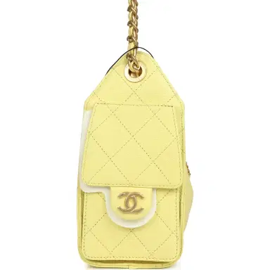Chanel Chanel Mini 25 Hobo Bag Light Yellow Caviar Antique Gold Hardware | Thumbnail 4 Chanel Chanel Mini 25 Hobo Bag Light Yellow Caviar Antique Gold Hardware | Thumbnail 4