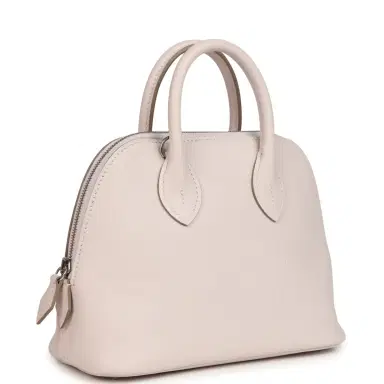 HERMÈS Hermes 1923 Bolide Mini Mauve Pale Verso Evercolor Palladium Hardware | Thumbnail 2