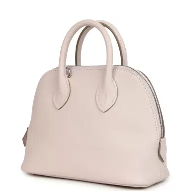 HERMÈS Hermes 1923 Bolide Mini Mauve Pale Verso Evercolor Palladium Hardware | Thumbnail 3