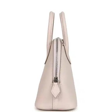 HERMÈS Hermes 1923 Bolide Mini Mauve Pale Verso Evercolor Palladium Hardware | Thumbnail 4