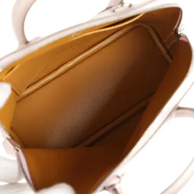 HERMÈS Hermes 1923 Bolide Mini Mauve Pale Verso Evercolor Palladium Hardware | Thumbnail 7