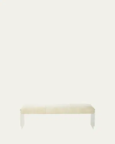Interlude Home Wallis Shearling Bench | Thumbnail 4