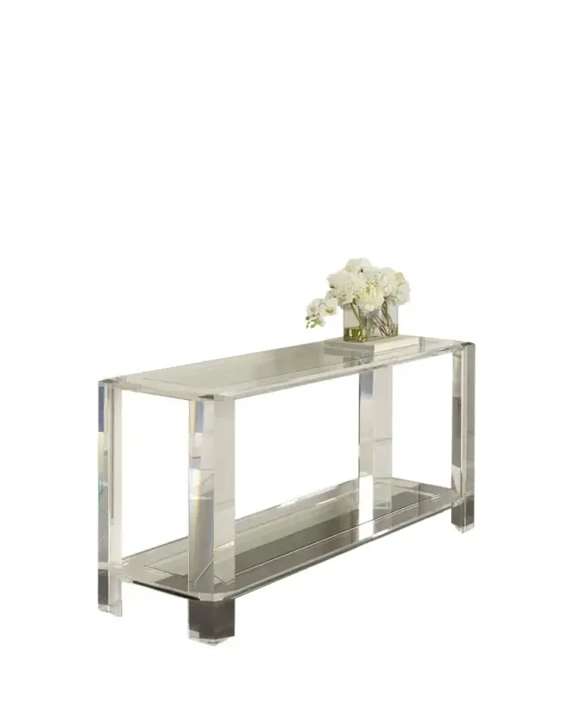 Interlude Home Surrey Acrylic Console Table