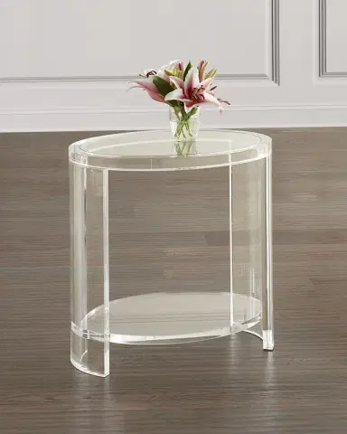 Interlude Home Marcel Acrylic Side Table | Thumbnail 2