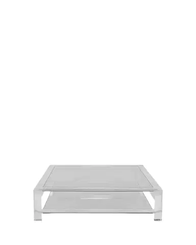 Interlude Home Surrey Acrylic Square Cocktail Table, Large | Thumbnail 1