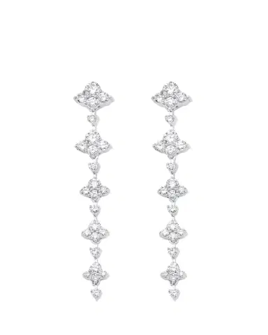 SARA WEINSTOCK 18K White Gold Dujour Five Diamond Dangle Earrings | Thumbnail 1 SARA WEINSTOCK 18K White Gold Dujour Five Diamond Dangle Earrings | Thumbnail 1