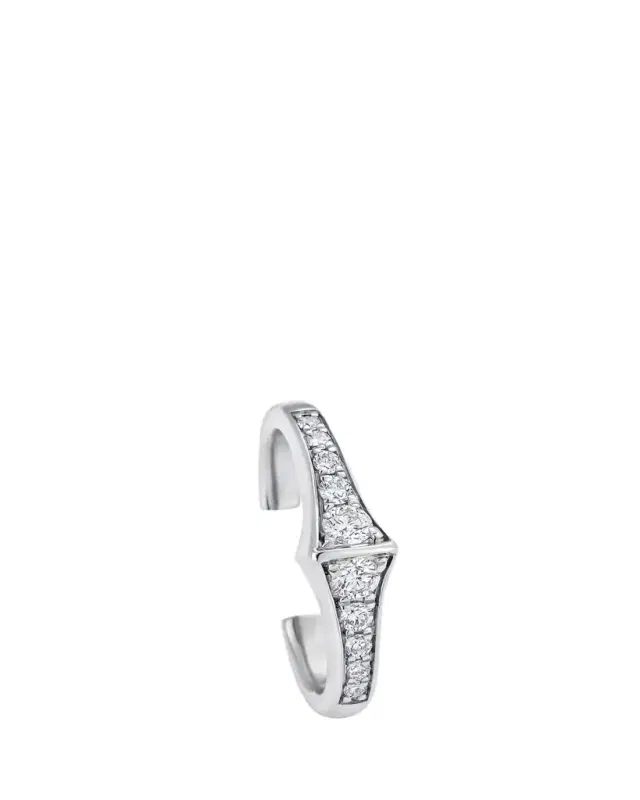 Sara Weinstock 18K White Gold Lucia Diamond Ear Cuff, Single
