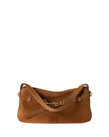 Miu Miu Aventure Medium Suede Shoulder Bag | Thumbnail 1 Miu Miu Aventure Medium Suede Shoulder Bag | Thumbnail 1