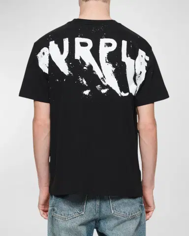 PURPLE Men's Painted Wordmark Tee | Thumbnail 2