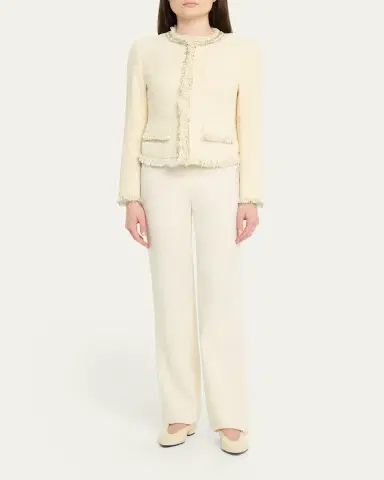 Kobi Halperin Lando Fringe-Trim Boucle Jacket | Thumbnail 2 Kobi Halperin Lando Fringe-Trim Boucle Jacket | Thumbnail 2