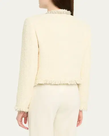 Kobi Halperin Lando Fringe-Trim Boucle Jacket | Thumbnail 3 Kobi Halperin Lando Fringe-Trim Boucle Jacket | Thumbnail 3