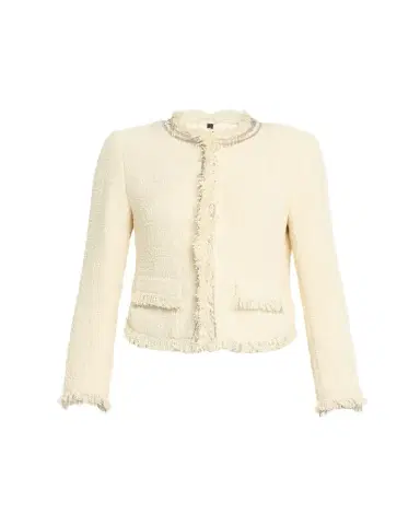 Kobi Halperin Lando Fringe-Trim Boucle Jacket | Thumbnail 1 Kobi Halperin Lando Fringe-Trim Boucle Jacket | Thumbnail 1