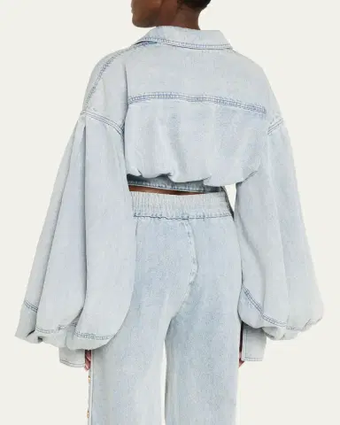 Zimmermann Denim Wrap Top | Thumbnail 3 Zimmermann Denim Wrap Top | Thumbnail 3