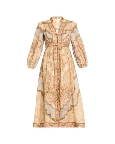 Zimmermann Wanderlust Plunge Midi Dress | Thumbnail 1