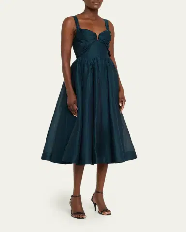 Zimmermann Rebellion Drape Midi Dress | Thumbnail 4 Zimmermann Rebellion Drape Midi Dress | Thumbnail 4