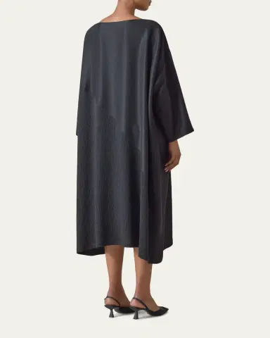 Eskandar Wide A-Line Scoop-Neck Midi Dress | Thumbnail 3 Eskandar Wide A-Line Scoop-Neck Midi Dress | Thumbnail 3