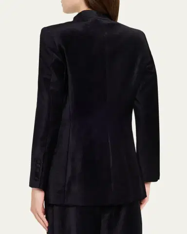 LIBEROWE Raja Velvet Single-Breasted Jacket | Thumbnail 3