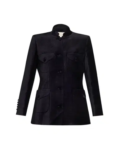 LIBEROWE Raja Velvet Single-Breasted Jacket | Thumbnail 1