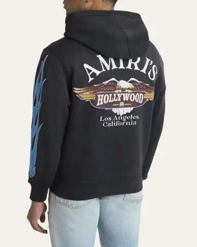 Amiri Men's MA Flames Full-Zip Hoodie | Thumbnail 3