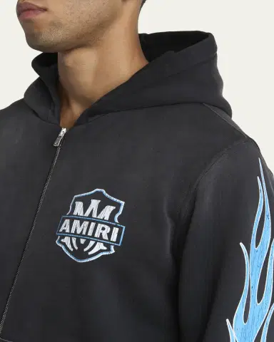 Amiri Men's MA Flames Full-Zip Hoodie | Thumbnail 5