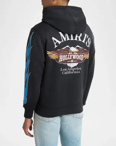 Amiri Men's MA Flames Full-Zip Hoodie | Thumbnail 7