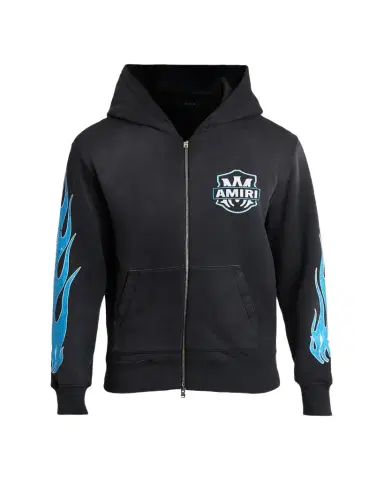 Amiri Men's MA Flames Full-Zip Hoodie | Thumbnail 1