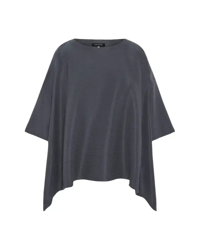 Eskandar A-Line Silk Plisse Top