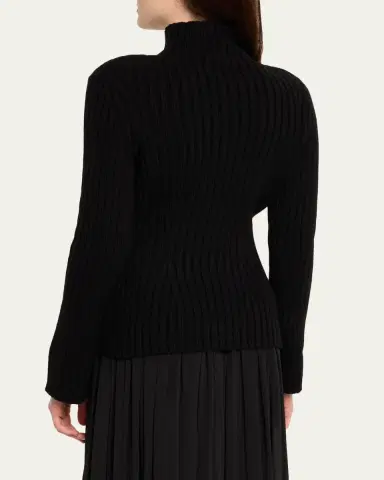 Lafayette 148 New York Ribbed Bell-Sleeve Sweater | Thumbnail 3 Lafayette 148 New York Ribbed Bell-Sleeve Sweater | Thumbnail 3