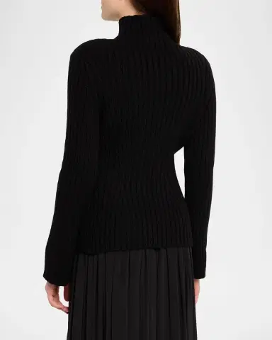 Lafayette 148 New York Ribbed Bell-Sleeve Sweater | Thumbnail 7 Lafayette 148 New York Ribbed Bell-Sleeve Sweater | Thumbnail 7