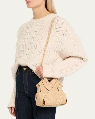 Ulla Johnson Charlotte Woven Embossed Leather Crossbody Bag | Thumbnail 2