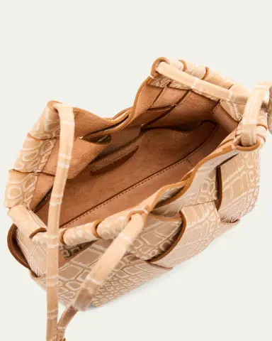 Ulla Johnson Charlotte Woven Embossed Leather Crossbody Bag | Thumbnail 4