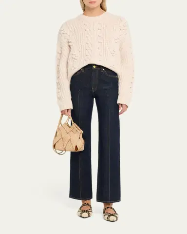 Ulla Johnson Charlotte Woven Embossed Leather Crossbody Bag | Thumbnail 5