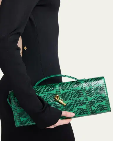 Bottega Veneta Snakeskin Clutch Bag | Thumbnail 2 Bottega Veneta Snakeskin Clutch Bag | Thumbnail 2