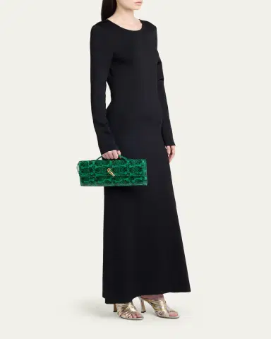 Bottega Veneta Snakeskin Clutch Bag | Thumbnail 5 Bottega Veneta Snakeskin Clutch Bag | Thumbnail 5