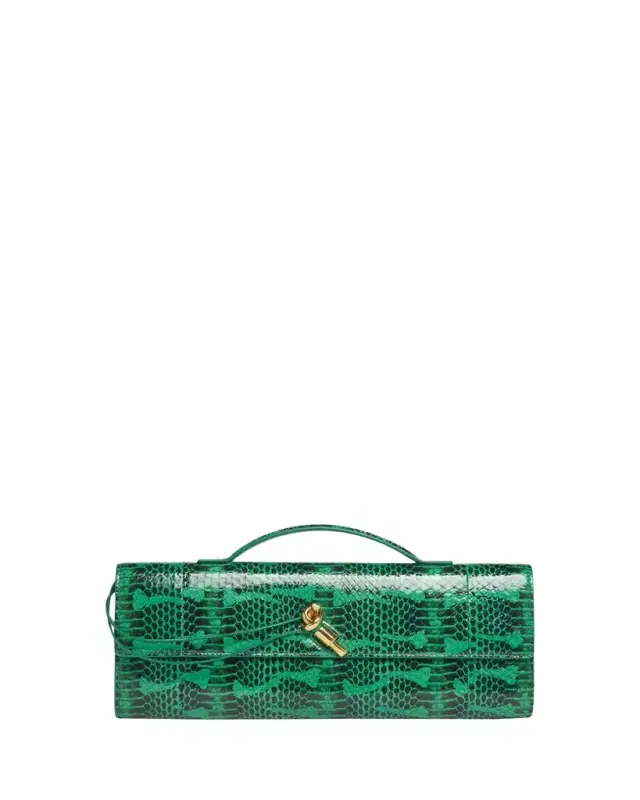 Bottega Veneta Snakeskin Clutch Bag