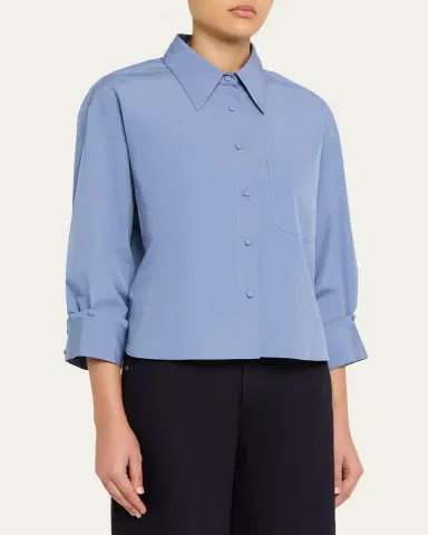 TWP J. D. Shirt in Super Compact Poplin | Thumbnail 4