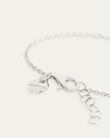 Procaccia Jewelry 18K White Gold Diamond Pave Chai Bracelet | Thumbnail 2